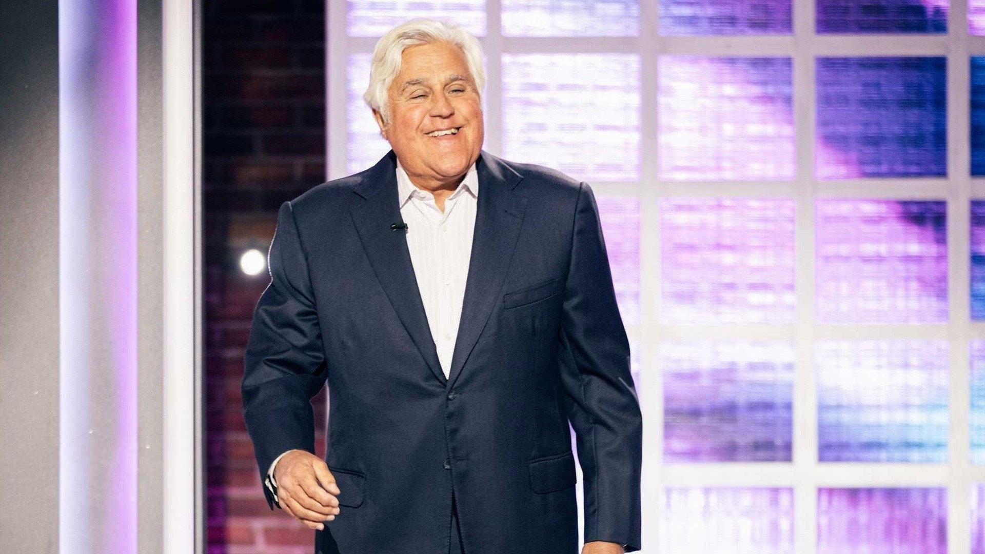 Still from Guest Host: Jay Leno, Kristen Chenoweth, Diego Boneta, Jeffrey Bowyer-Chapman