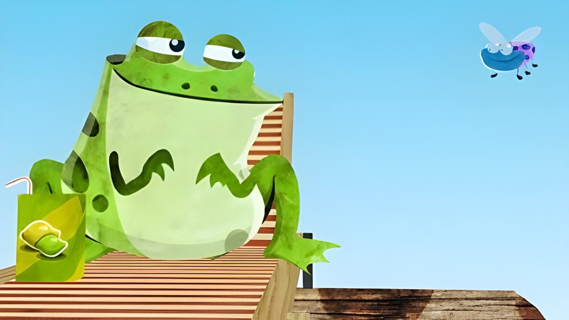 Still from Numbersongs: Five Little Speckled Frogs