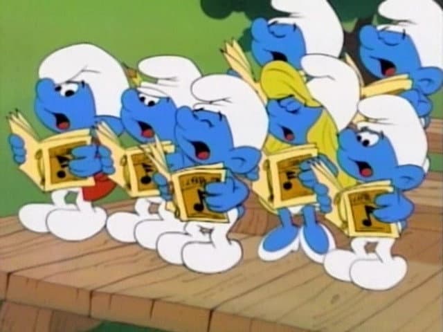 Still from Crooner Smurf