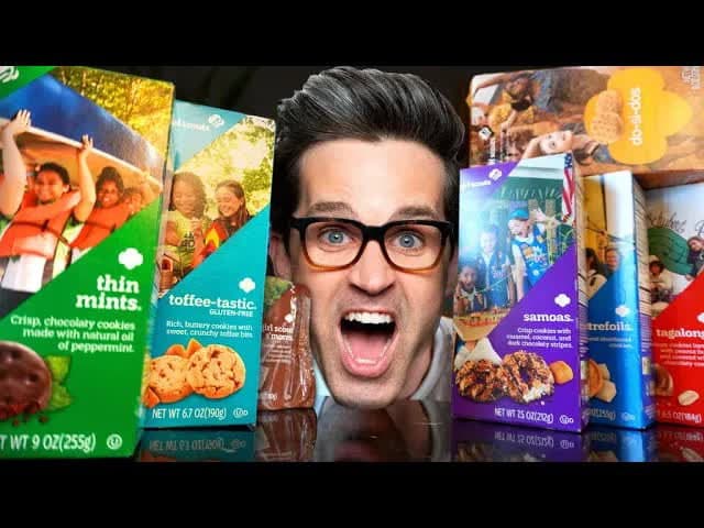Still from We Tried EVERY Girl Scout Cookie (Taste Test)