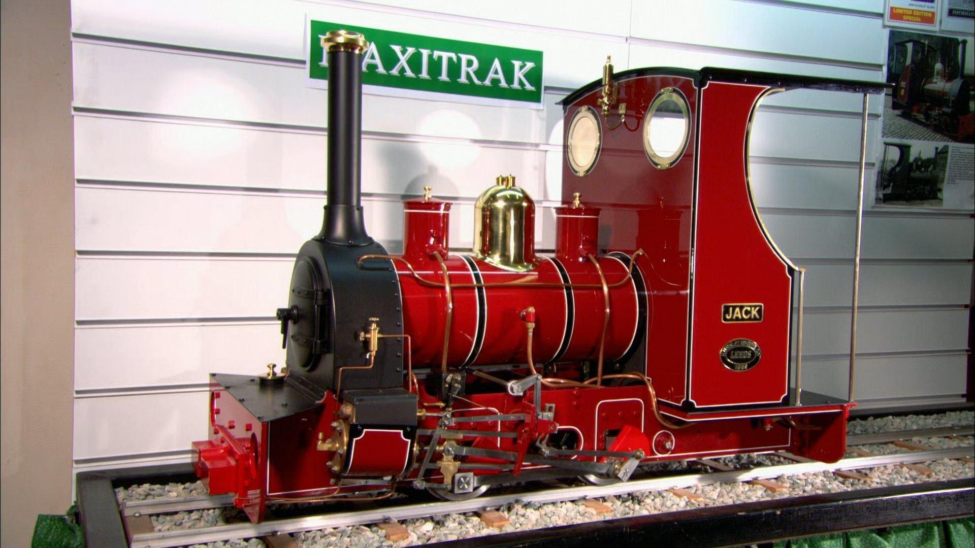 Still from Miniature Furniture, Garden Steam Locomotives, Hovercraft, Folding Bicycles