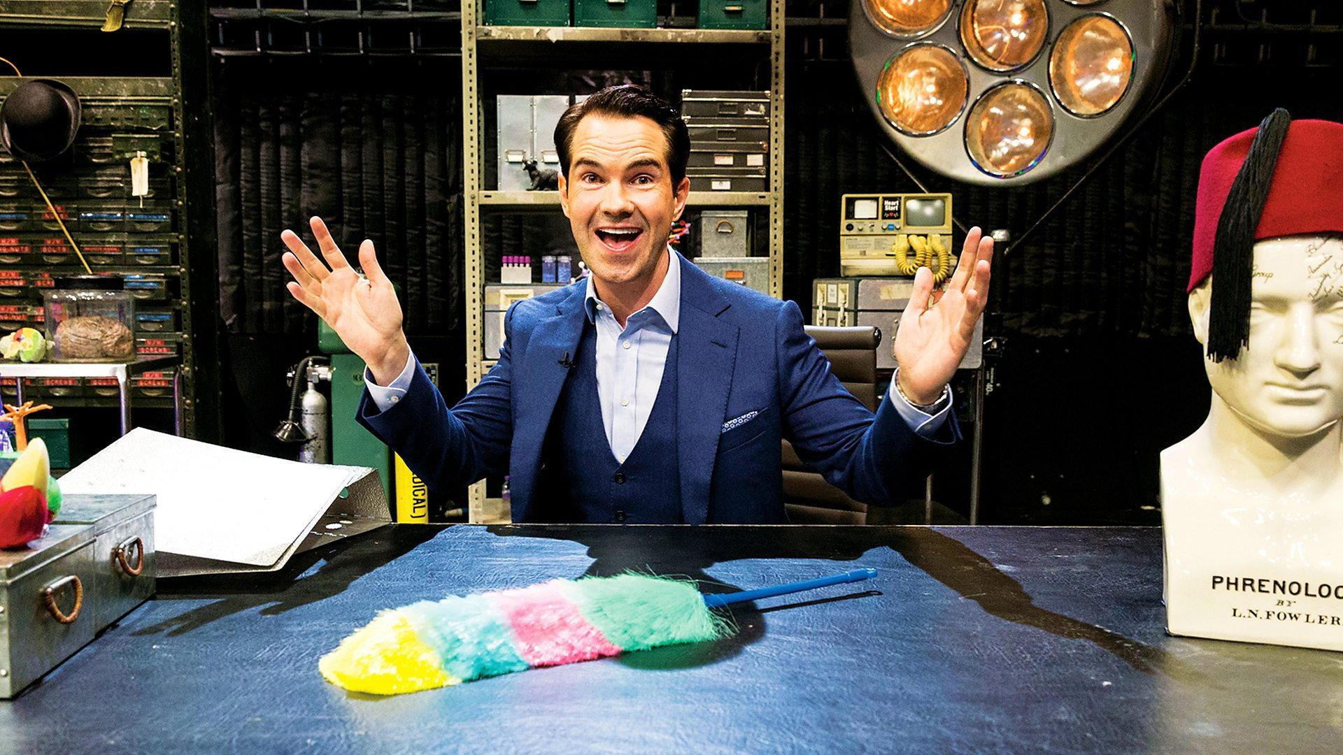 Still from Jimmy Carr and the Science of Laughter