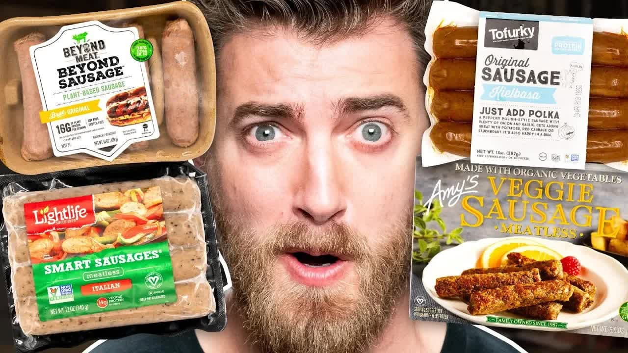 Still from Ultimate Vegan Sausage Taste Test
