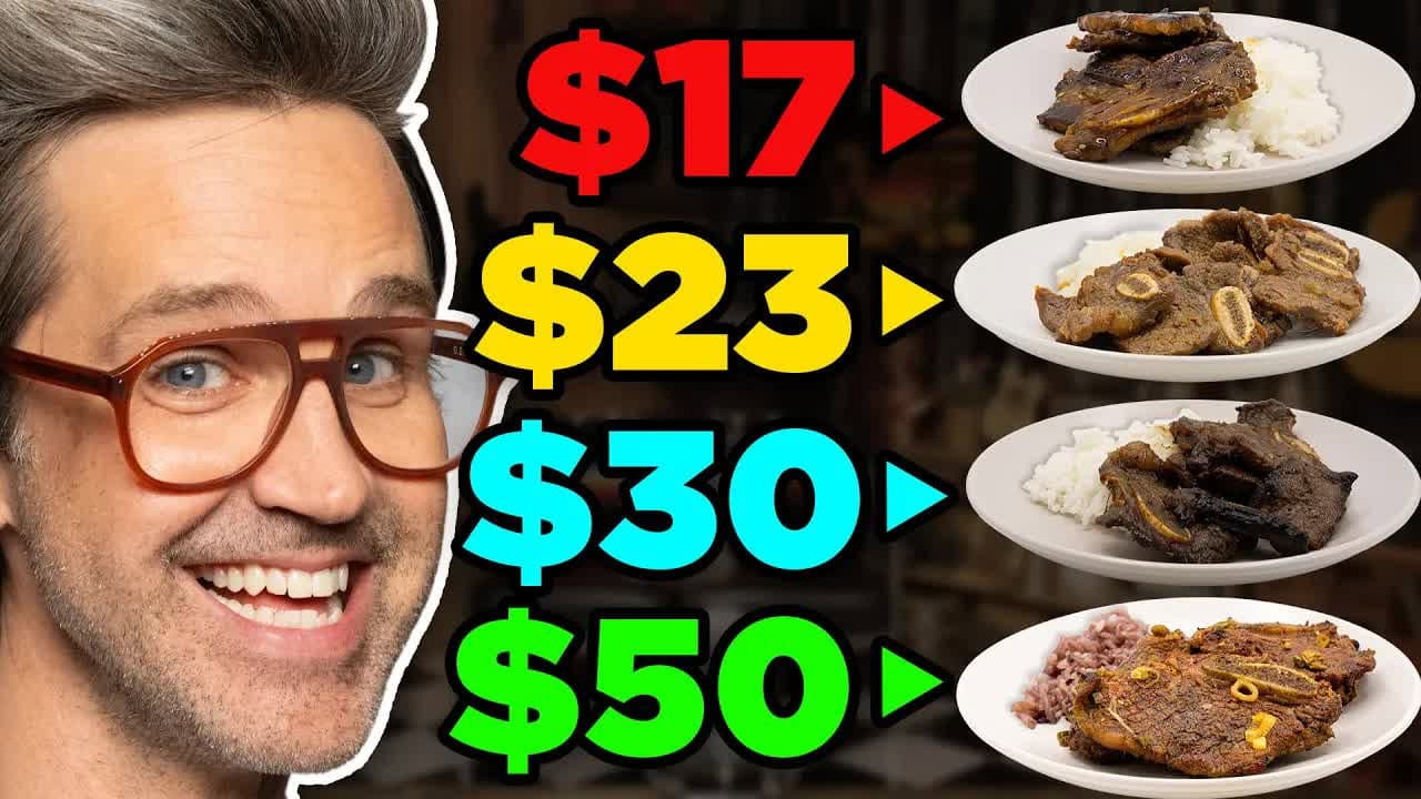 Still from Frozen vs. Fast vs. Fancy Food Taste Test