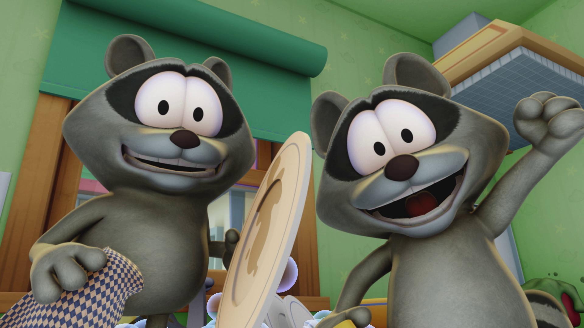 Still from Garfception