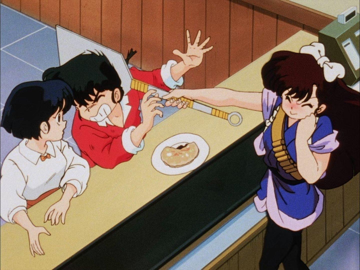Still from Ukyo's Skirt! The Great Girly-Girl Gambit