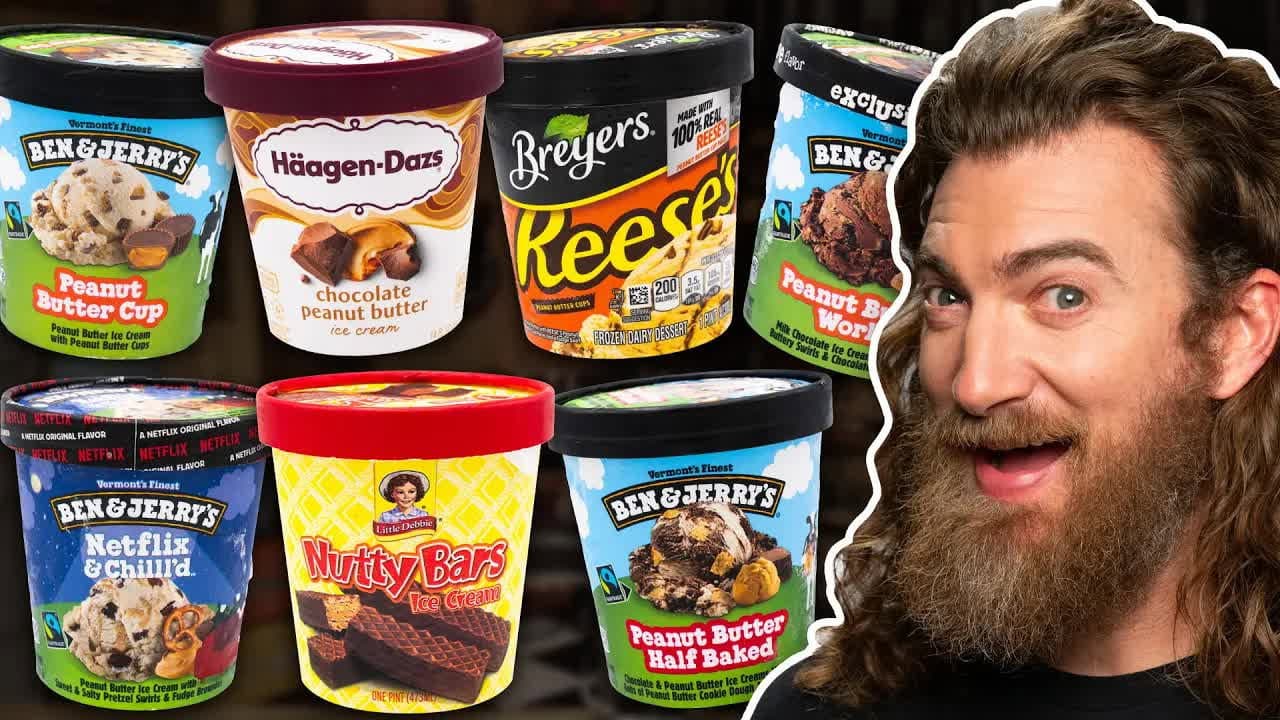 Still from Peanut Butter Ice Cream Tournament (Taste Test)
