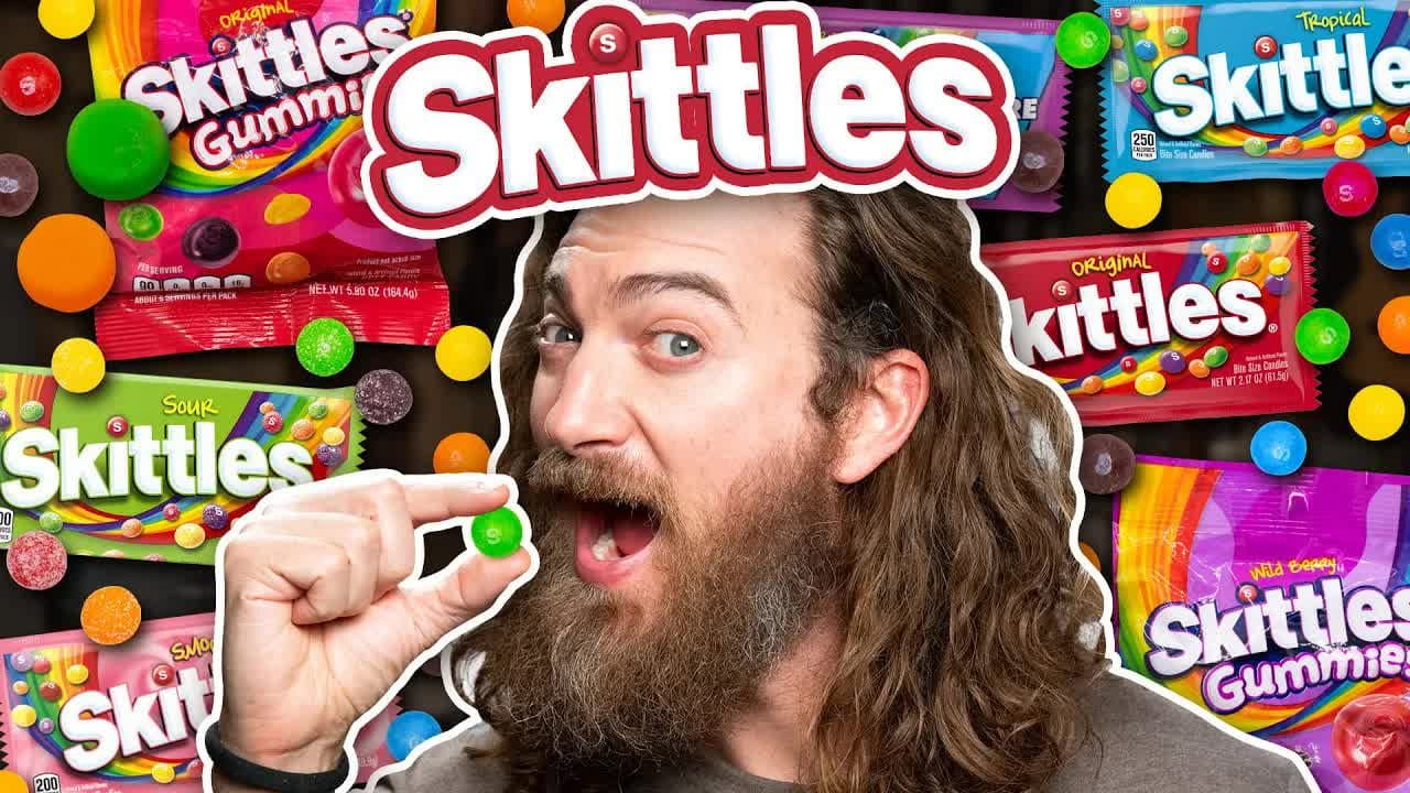 Still from We Tried EVERY Skittles Flavor