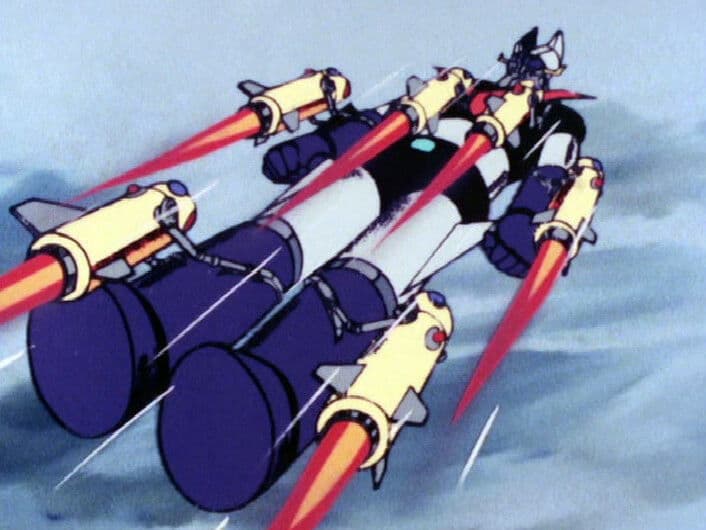 Still from Great Mazinger Foot's Blown Away!!
