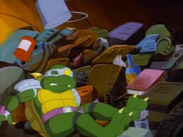 Still from Slash the Evil Turtle from Dimension X