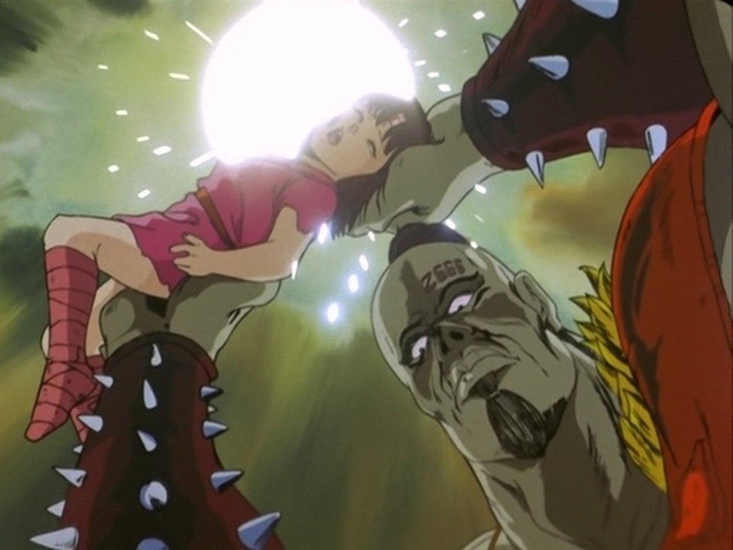 Still from God or Devil!? The Mightiest Man Appears in Hell.