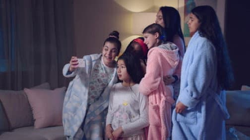 Still from The Case of the Sleepover Secret / The Case of the Big Mouth Challenge