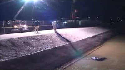 Still from On Ice/Body in the Canal