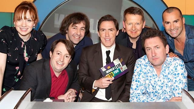 Still from David O'Doherty, Katherine Parkinson, Louie Spence, Bill Turnbull