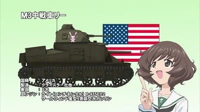 Still from Akiyama Yukari's Tank Corner 03