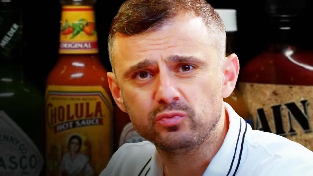 Still from Gary Vaynerchuk Tests His Mental Toughness While Eating Spicy Wings
