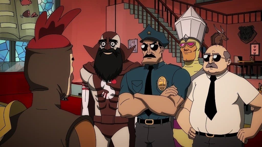 Still from Axe Cop Saves God