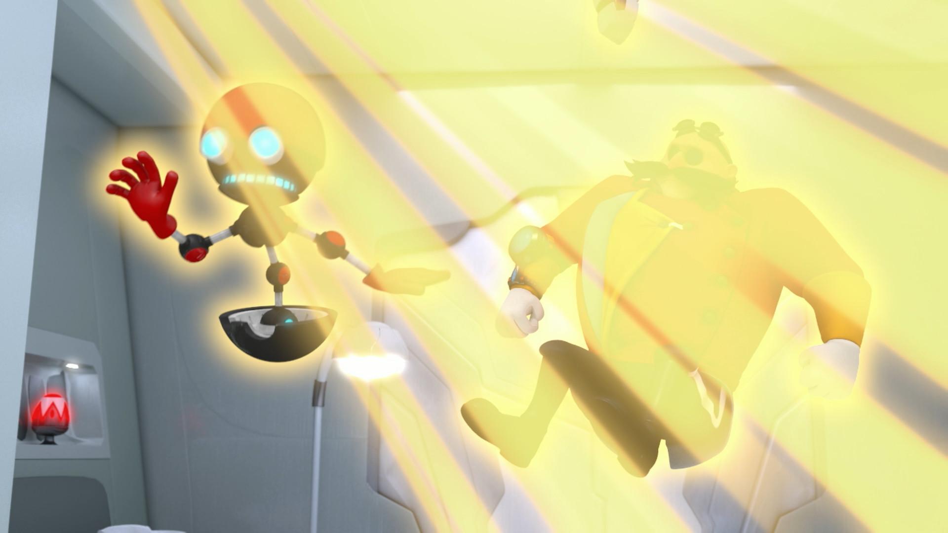 Still from Eggman's Anti Gravity Ray