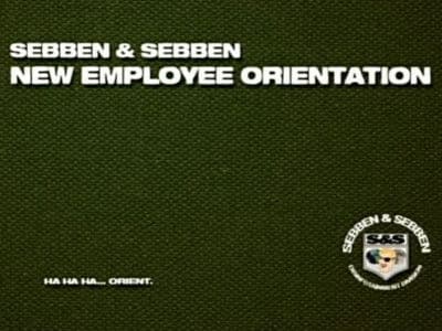 Still from Sebben & Sebben Orientation