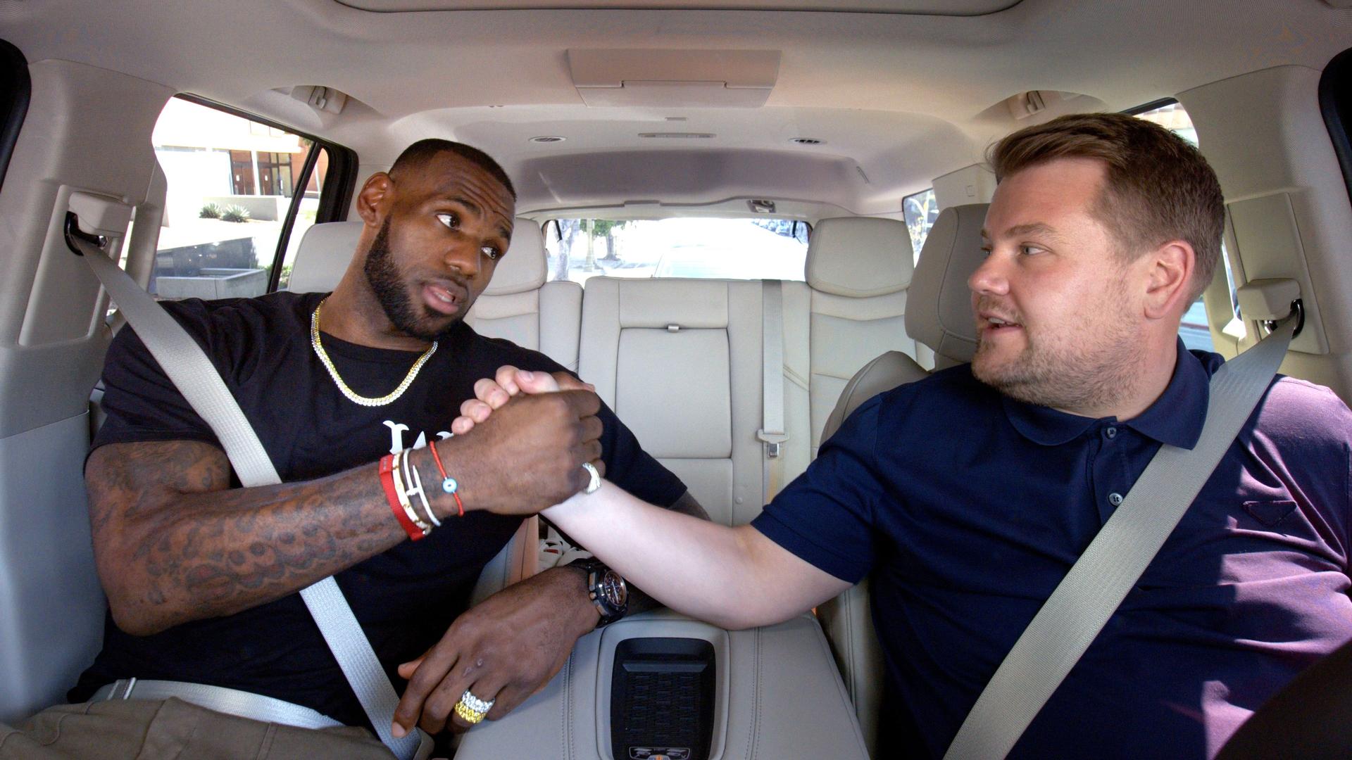 Still from LeBron James & James Corden