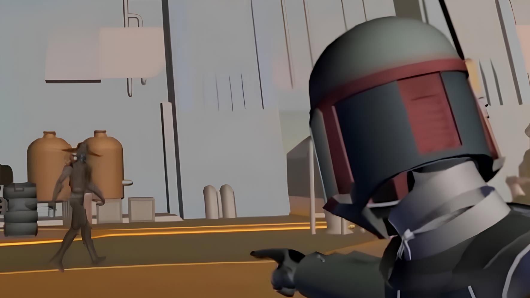 Still from Story Reel: Cad Bane vs. Boba Fett