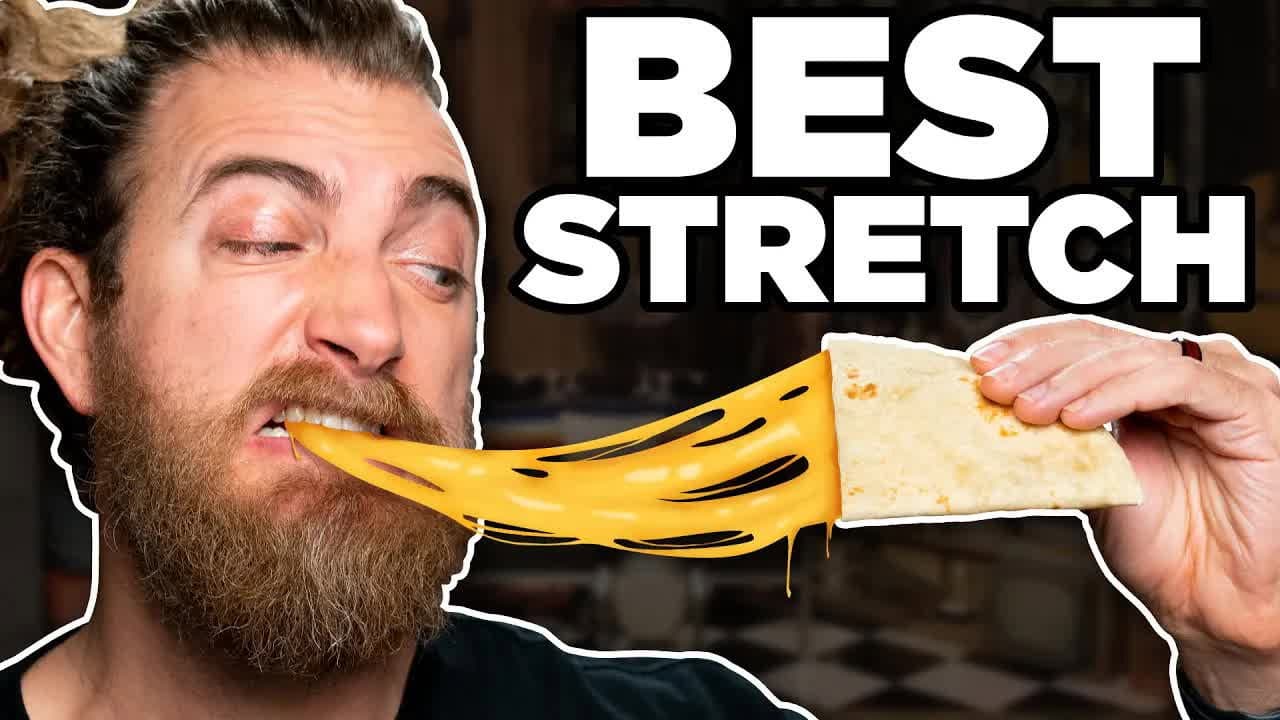 Still from What's The Stretchiest Cheese In The World?