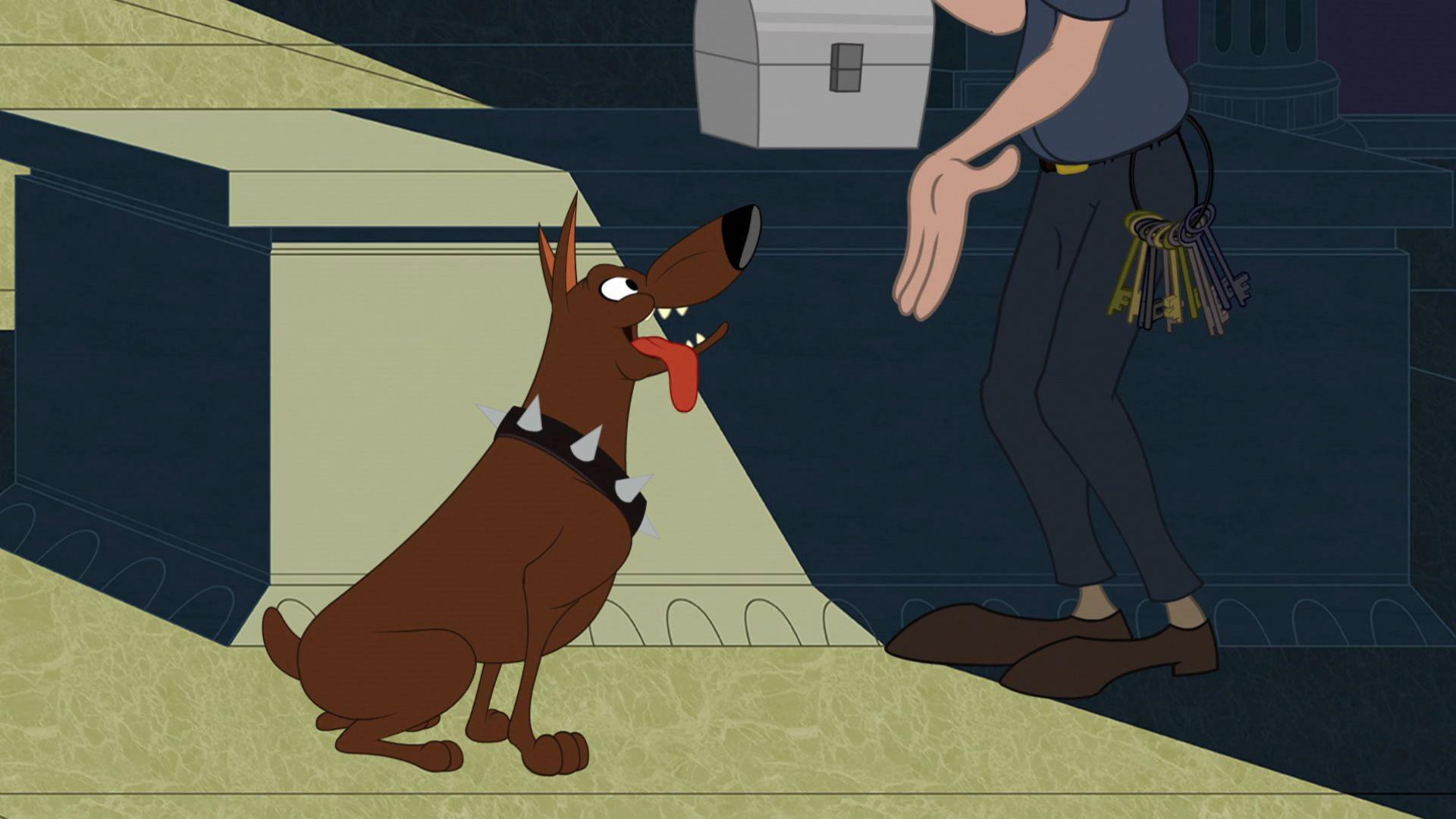 Still from Fight in the Museum