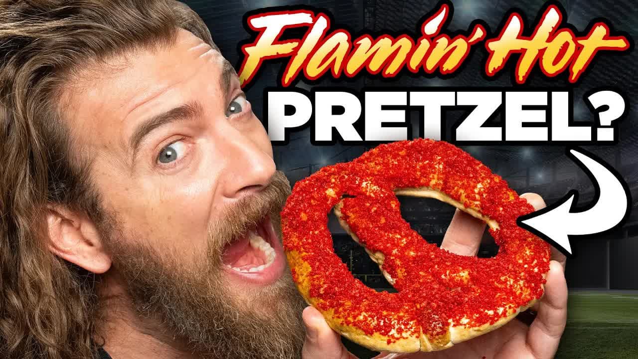 Still from Craziest Stadium Foods In America (Taste Test)