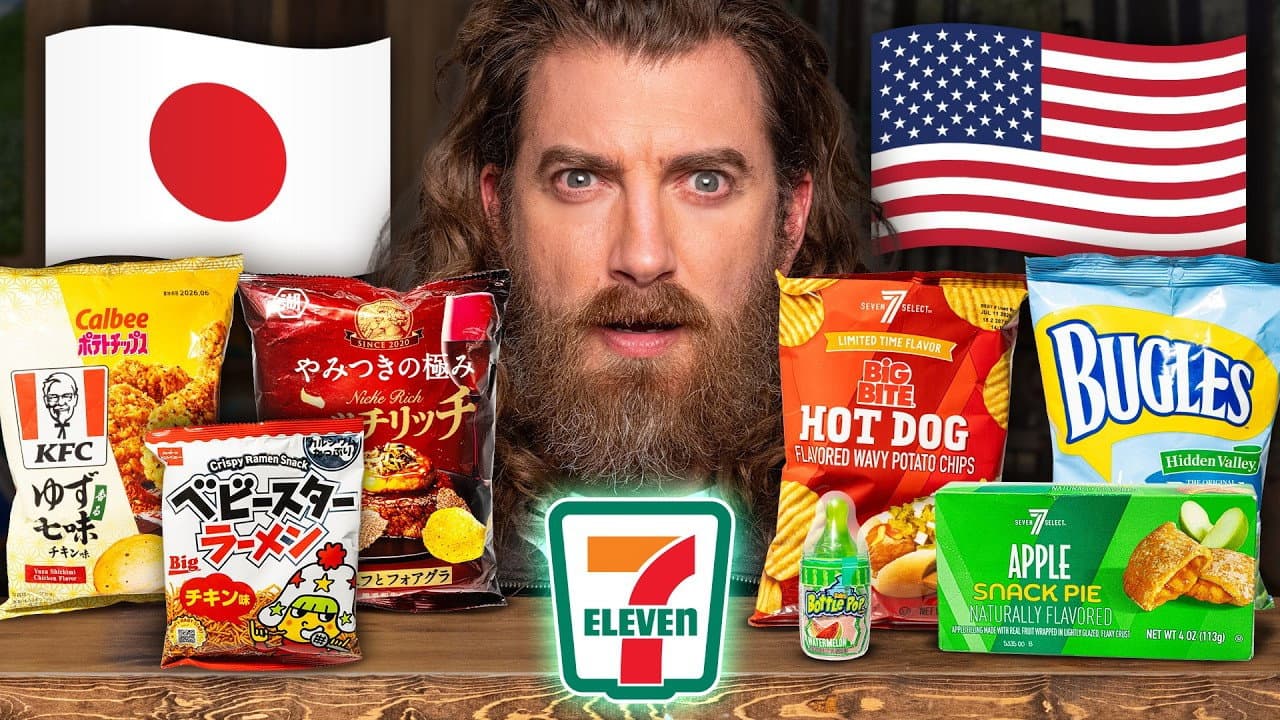 Still from Japanese vs. American 7-Eleven (Taste Test)