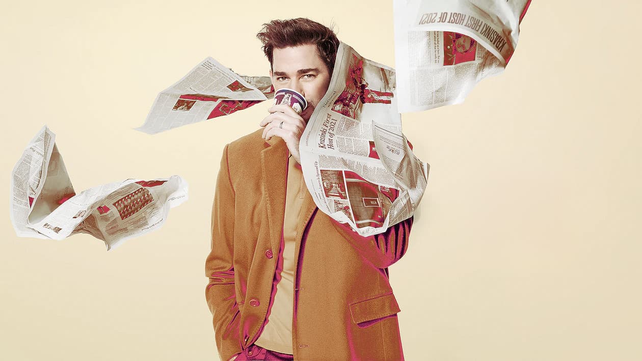 Still from John Krasinski with Machine Gun Kelly