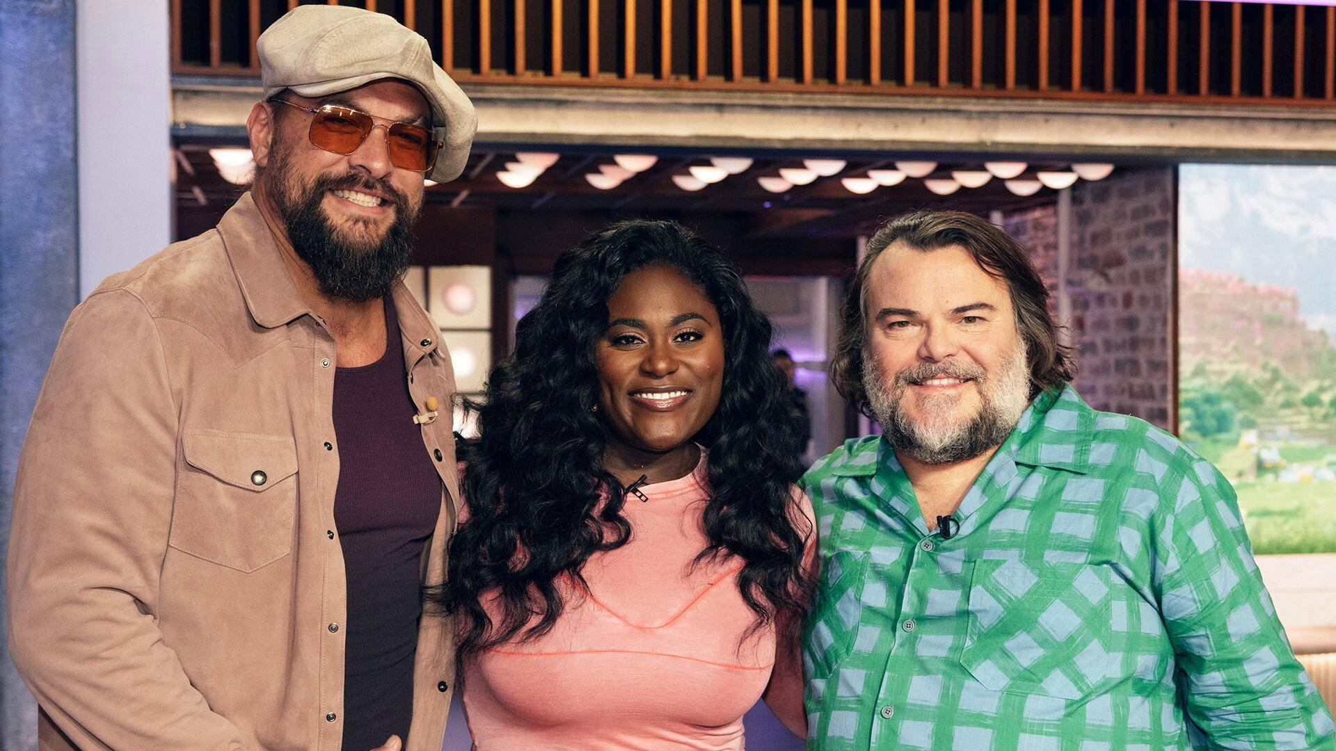 Still from Jack Black, Danielle Brooks, Jason Momoa