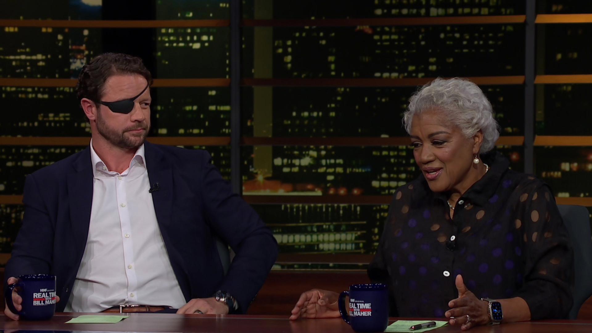 Still from May 8, 2026: Sen. John Fetterman, Rep. Dan Crenshaw, Donna Brazile