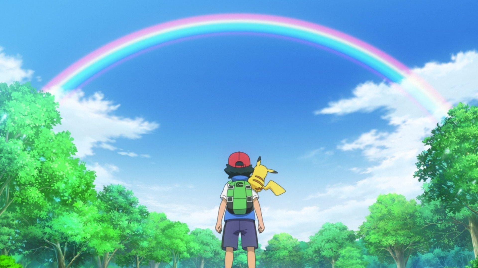 Still from The Rainbow and the Pokémon Master!