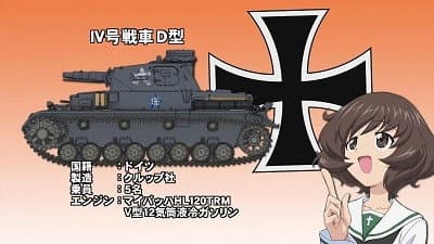 Still from Akiyama Yukari's Tank Corner 01
