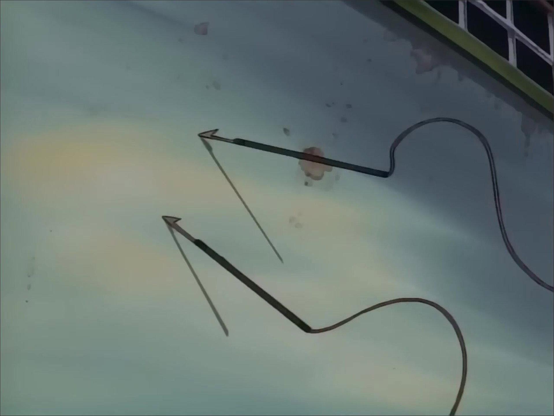 Still from The Crimson Pirate: Kenshin and Kaoru Separated!