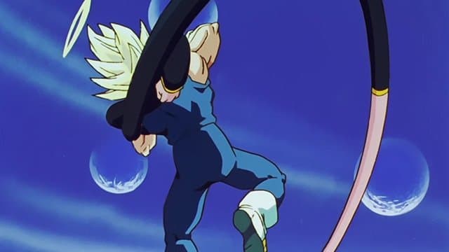 Still from A One-Minute Match-Up! Vegeta's Life-Threatening Stall for Time!