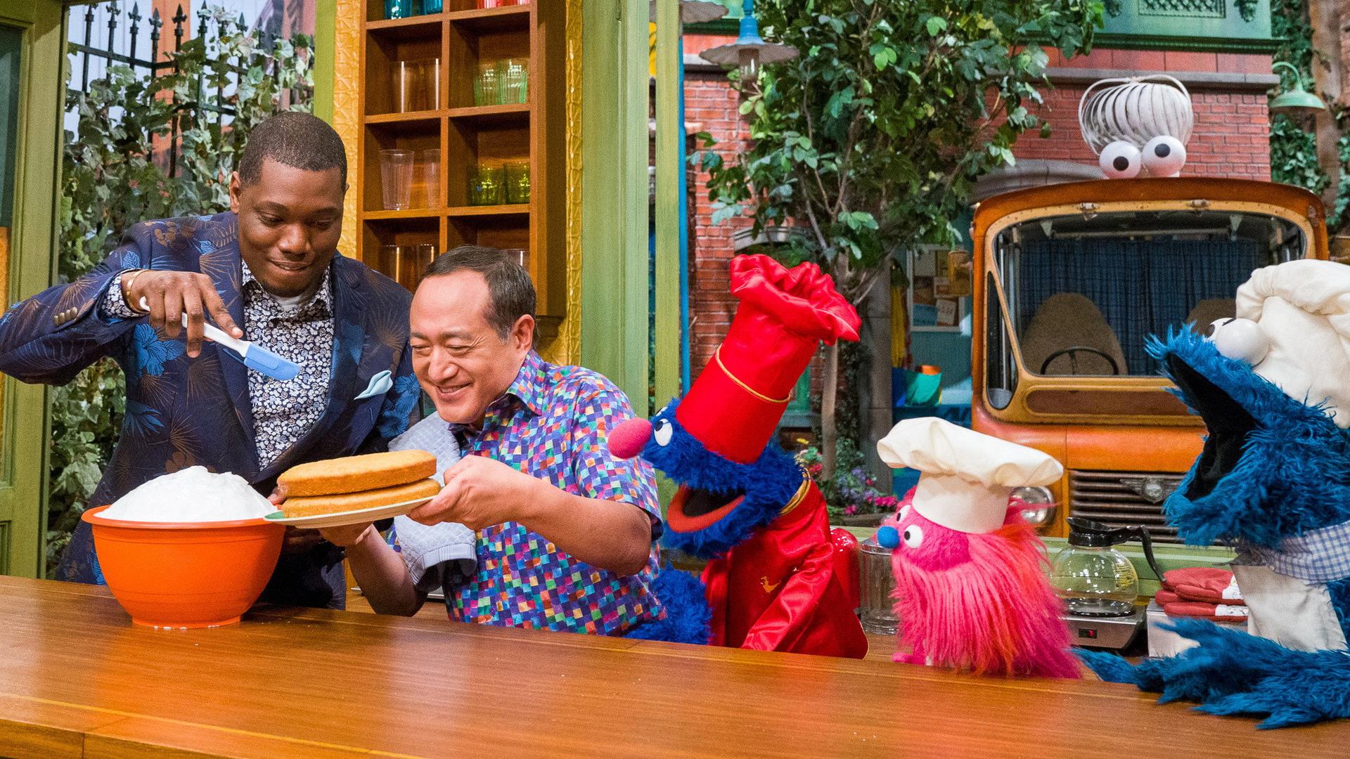 Still from The Great Sesame Street Cake Off
