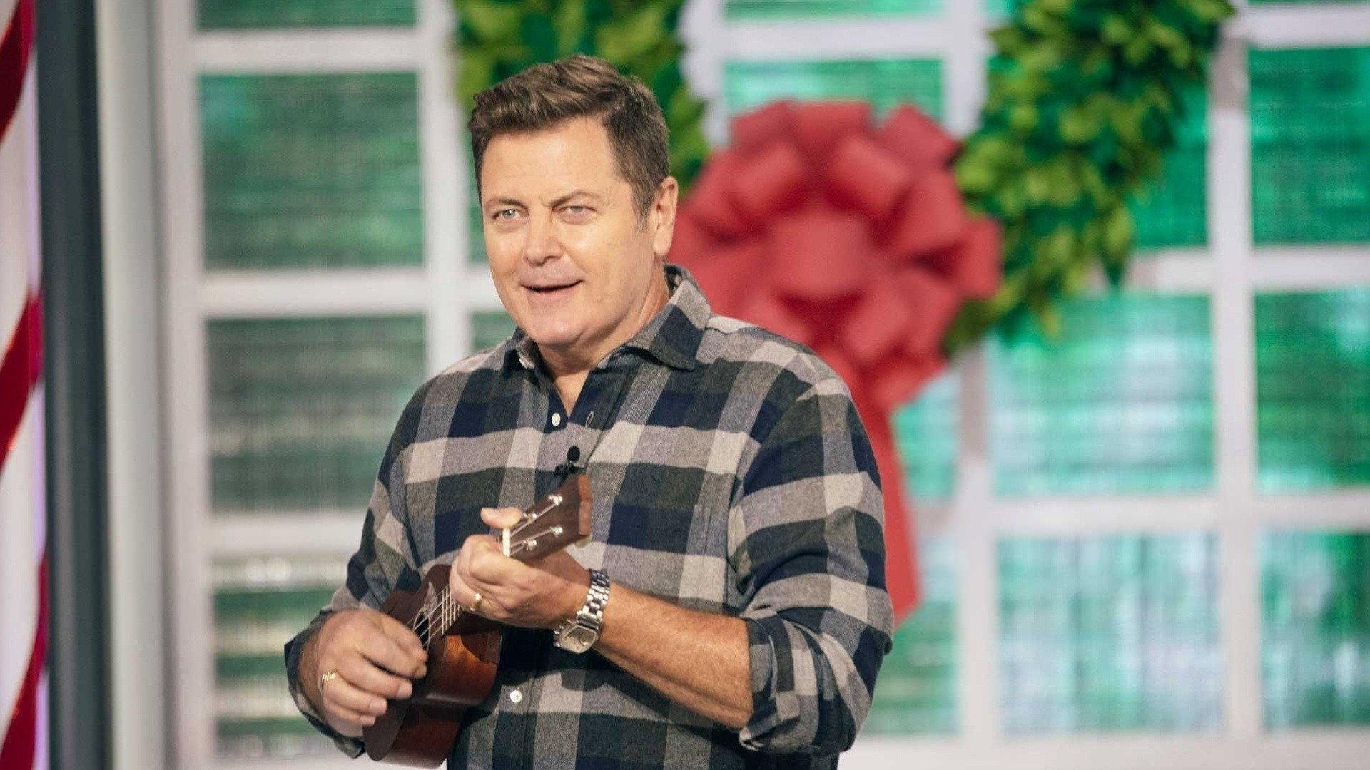 Still from Nick Offerman, Ariana DeBose, Duff Goldman, Rob Thomas