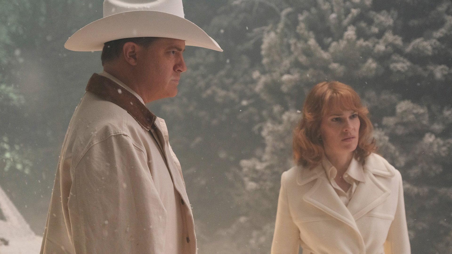 Still from White Car in a Snowstorm