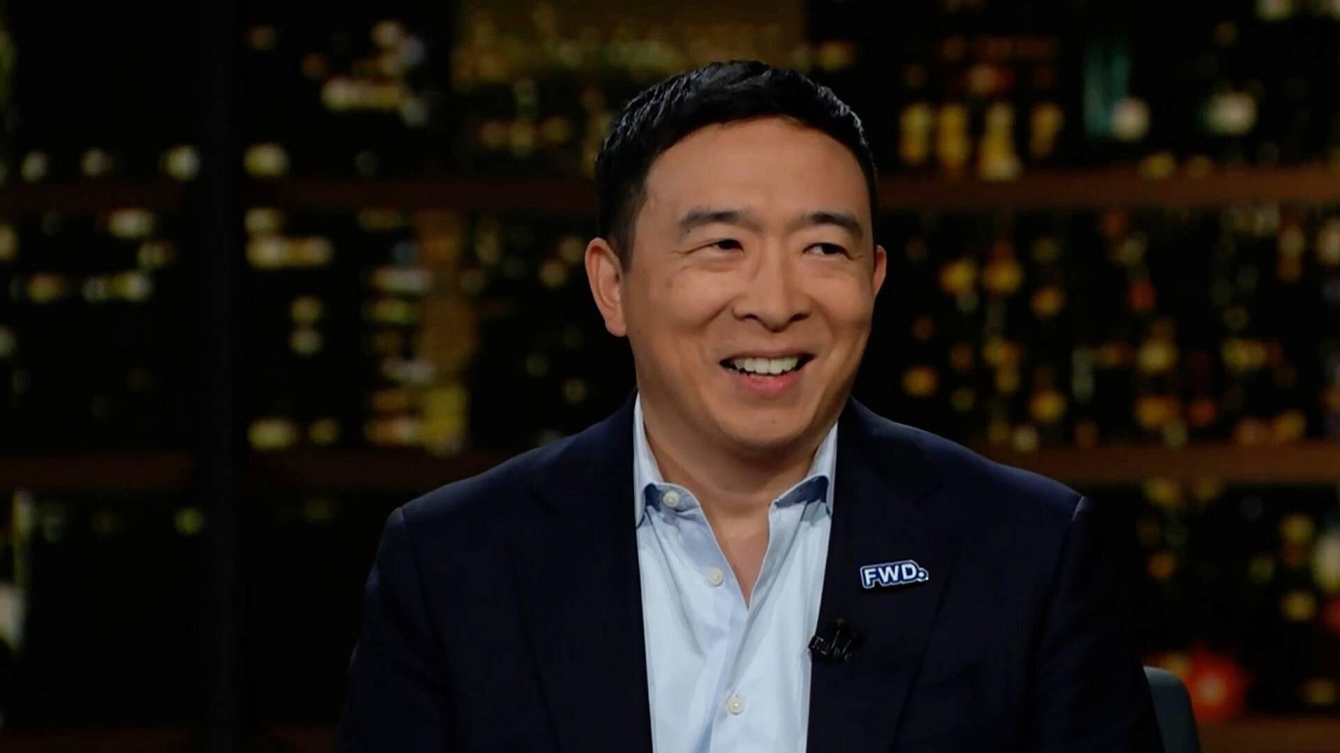Still from April 1, 2022: Nicole Perlroth, Laura Coates, Andrew Yang
