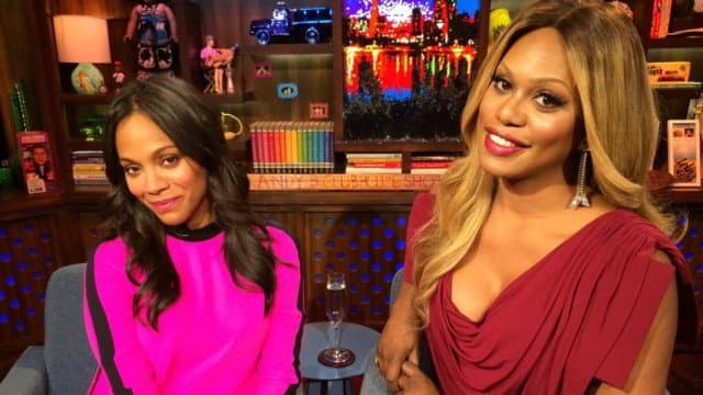 Still from Laverne Cox & Zoe Saldana