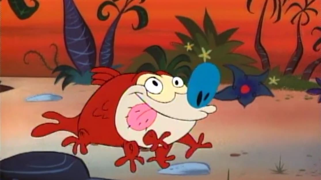 Still from Prehistoric Stimpy