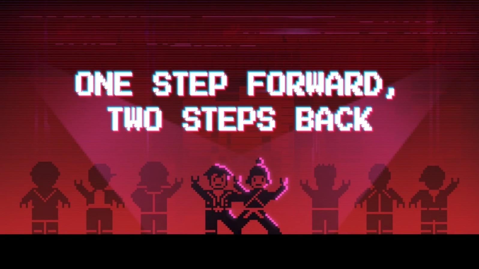 Still from One Step Forward, Two Steps Back