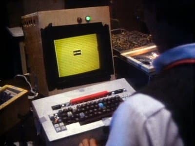 Still from The Word Processor of the Gods