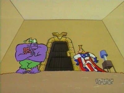 Still from The Justice Friends: Valhallen's Room