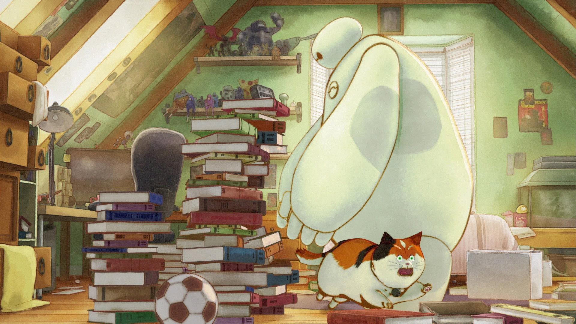 Still from Baymax & Mochi: Messy Room