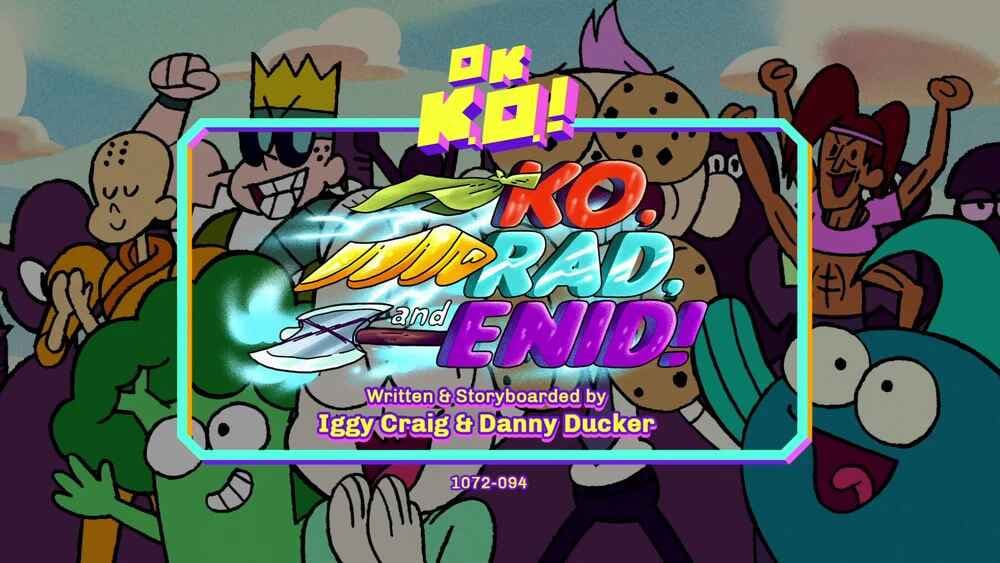 Still from KO, Rad, and Enid!