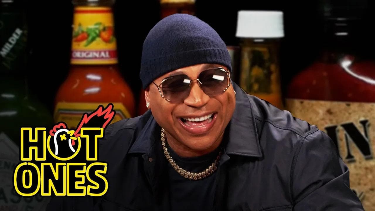 Still from LL COOL J Needs Some Milk While Eating Spicy Wings