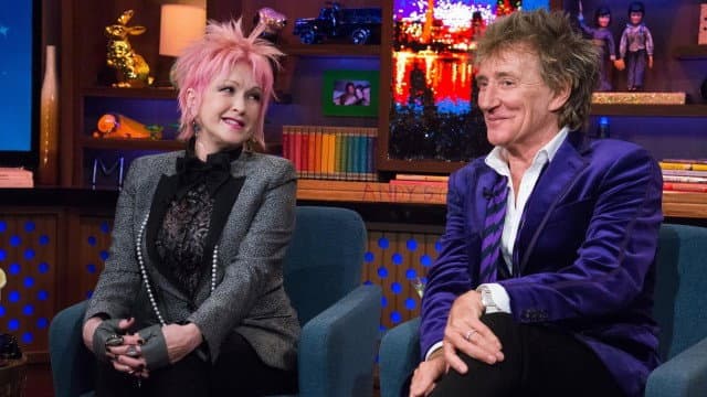 Still from Cyndi Lauper & Rod Stewart