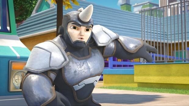 Still from Freeze! It's Team Spidey